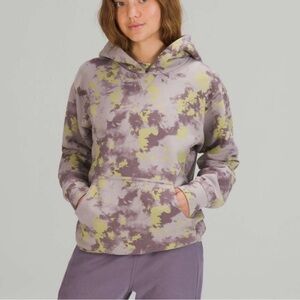 Lululemon All Yours Hoodie in an "Orbital Tie Dye Mauve Grey Multi" size 8